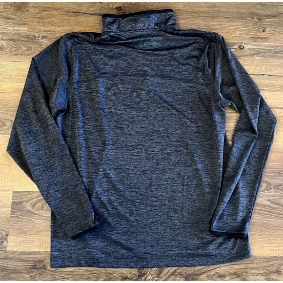 Colorado‎ State University Colosseum Mens Black Marbled LS Shirt 1/4 Zip… - Picture 2 of 9